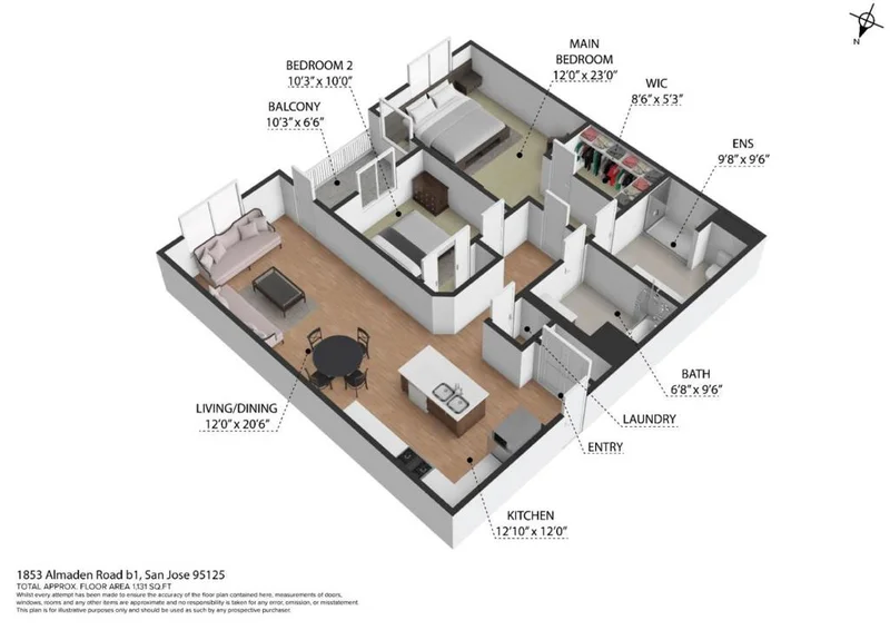 1853 Almaden Road 210, San Jose, CA 95125