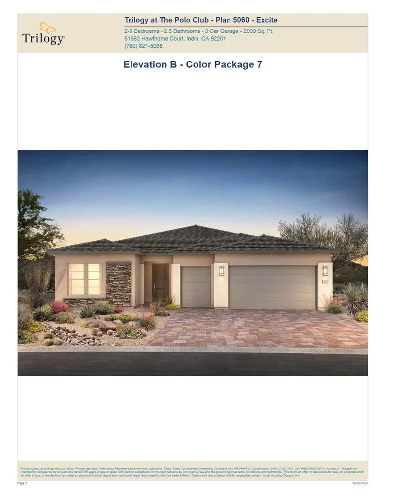 50860 Monterey Canyon (Lot 5007), Indio, CA 92201