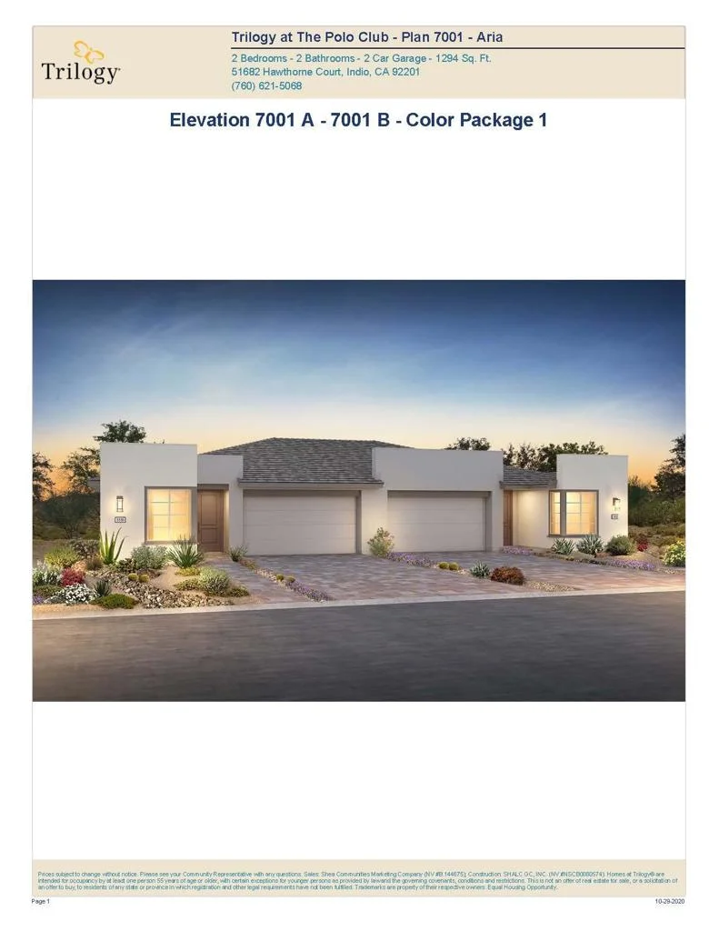 51710 Ponderosa (Lot 7070), Indio, CA 92201